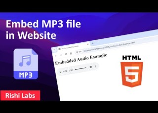 How To Embed An MP3 Audio File In Your Website HTML5