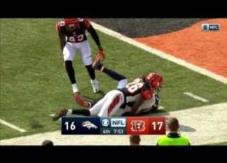 Trevor Siemian Hits Emmanuel Sanders To Set Up Phillips TD Catch Broncos Vs Bengals NFL