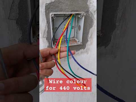 Wire Colour For 440 Volts Supply Wiring Three Phase Neutral Earthing Wire Colour Electrician 440