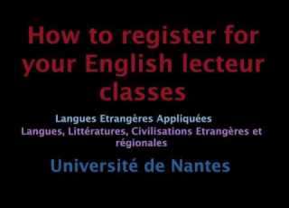 How To Register For English Lecteur Class On MADOC
