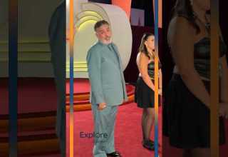 المؤلف تامر حبيب من ريد كاربت مهرجان الجونة لحضور فيلم السادة الافاضل فى اكسبلور مع نجلا