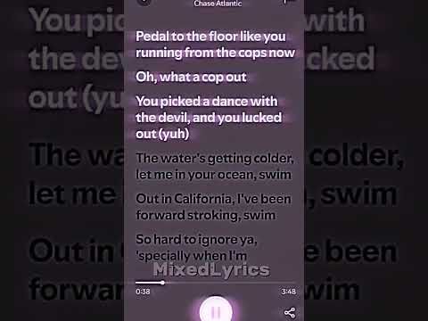 Chase Atlantic Swim Lyrics