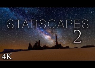 STARSCAPES II 4K Stunning AstroLapse Ambient Film Space Music For Deep Relaxation Sleep
