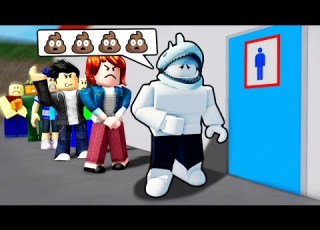 로블록스 바지에 똥 싸기 10초 전 상어 인생 최대 위기에요 Bathroom Line Simulator 민또 경또