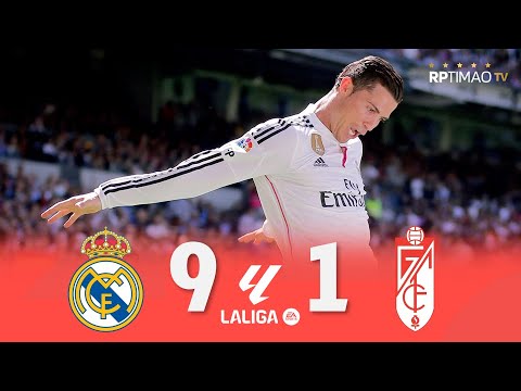 Real Madrid 9 X 1 Granada C Ronaldo 5 Goals La Liga 14 15 Goals Highlights ᴴᴰ