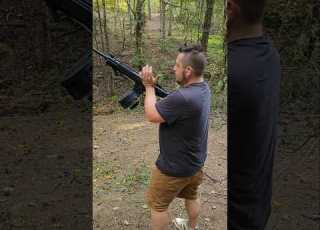  GFORCE ARMS SCAR 17 STYLE SHOTGUN DRUM MAG DUMP