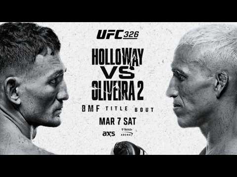 UFC 326 LIVE HOLLOWAY VS OLIVEIRA 2 LIVESTREAM FULL FIGHT COMPANION
