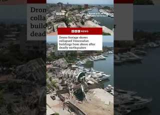  Drone Footages Shows Destruction In Venezuela After Earthquakes BBCNews