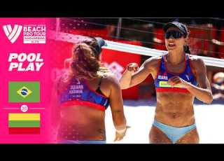 Carol Rebecca Vs Ievute Kliokmanaite Pool Play Highlights Saquarema 2026 BeachProTour