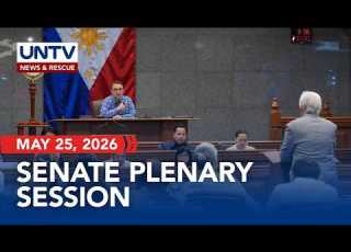 LIVE Senate Plenary Session I May 25 2026