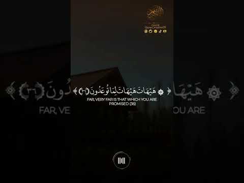 ياسر الدوسري هيهات هيهات لما توعدون سورة المؤمنون