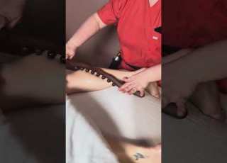 Traditional Wooden Massage Stick With Beads Body Sculpting Relaxation Massagetool