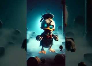 Zombie Donald Duck Donalduck Zombie Aivideo Viralvideo Disney