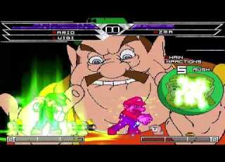 KOF MUGEN Tag Mario Luigi Biohazard Worms Army Vs Nega Peach Ozma TikTok Nightmare Sparkle