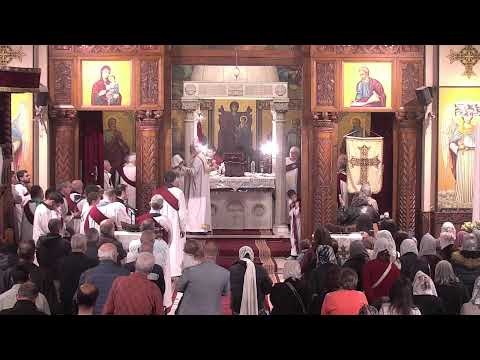 بث مباشر صلاة القداس الالهي عيد الصليب الخميس 19 مارس 2026 كنيسة مارمرقس