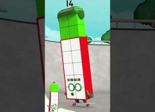 Shorts Meet Numberblock Fourteen Counting For Kids Maths Cartoons Numberblocks