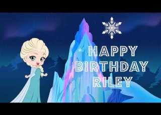  Happy Birthday Riley Greeting Card Video