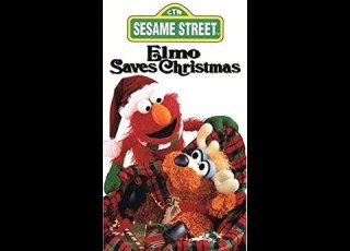 Sesame Street Elmo Saves Christmas 1998 Print