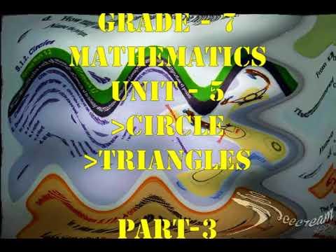 Ethiopian Grade 7 Maths Geometric Figures And Measurement Part 3 Circle Triangles Geometry And Meas