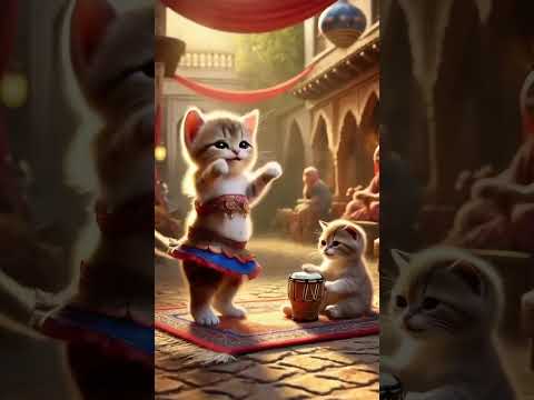 اجمل فيديو قطط بترقص بالذكاء الاصطناعي Animal Animation Ai Cartoon Cat Ai Shorts قطط Animal
