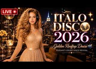LIVE Italo Disco 2026 Golden Rooftop Desire Elegant Luxury Disco Revival
