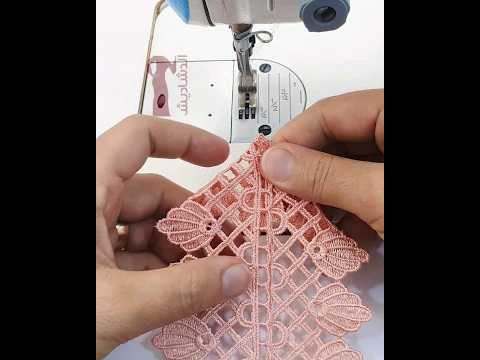 طريقة جميلة لخياطة الدانتيل على صدر الملابس فصالات خياطة Sewing Fashion Viral خياطة نسائية
