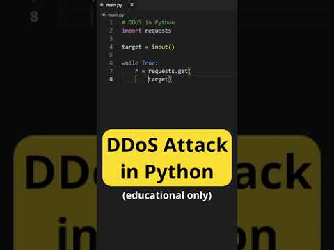 DDoS Attack In Python Educational Purposes Only