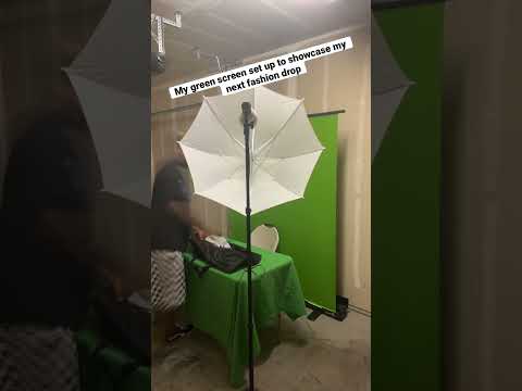How I Set Up My Green Screen To Make It Look Like I M In A Studio For My Fashion Drop Greenscreen