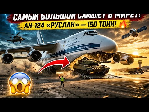 Самый Огромный Самолёт в Мире Ан 124 Руслан Перевозит НЕРЕАЛЬНЫЕ 150 ТОНН