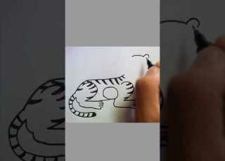  Tiger Drawing With Number 2023