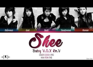 Baby V O X Re V 베이비복스 리브 Shee Lyrics Color Coded Han Rom Eng