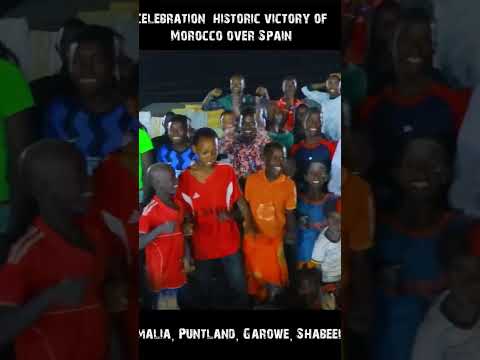 شاهد بعد انتصار ابطال المغرب فرحة شعب الصومال Misaha