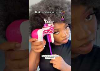 OMG What This Machine Did To Her Hair Will Shock You Braids Short Hair Naima Da Silva
