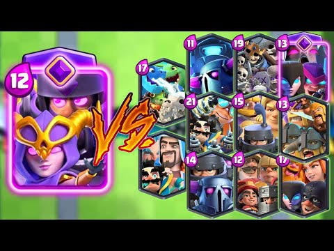 EVOLVED MEGA KNIGHT WITCH VS ALL TEAMS Clash Royale Challenge