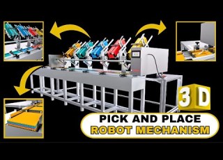 How Pick And Place Robots Work Robotic Arm Animation Industrial Robot Mechanism