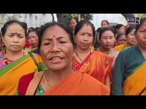 ANGANWADI WORKERS ROKNI BAGWI KAISABO BUDGET NARAKJAKYA TAKLAI HAI HWNWI KHA DUMA PHUNUKLAIKHA