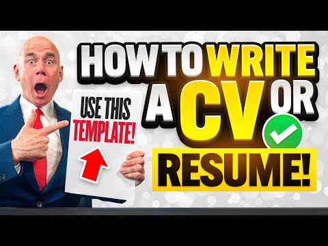 HOW TO WRITE A CV Or RESUME IN 2025 CV And RESUME WRITING TIPS CV And RESUME TEMPLATES INCLUDED