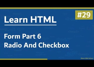  Learn HTML In Arabic 2021 29 Form Part 6 Radio And Checkbox
