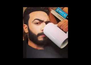  شبيه تامر حسني وذهول تامر حسني عند رؤيته