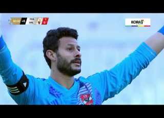 إمام عاشور يسجل هدف التعادل لـ الأهلي أمام فاركو الدوري المصري 2024 2025