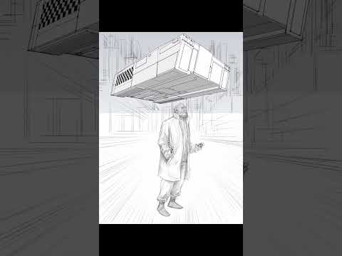 Layouts For My Galaxy Taxi Comic Book Promo Piece Using Clip Studio Paint