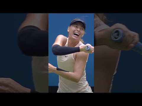 Maria Sharapova Hits 2 LEFTY Forehands In Stunning Point