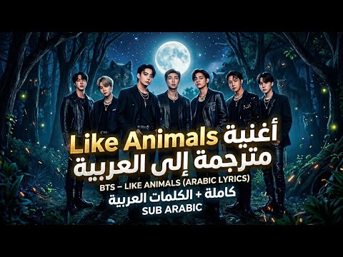 BTS Like Animals Arabic Sub أغنية بانقتان الجديدة مترجمة
