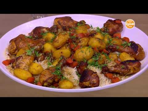 دبابيس دجاج بالبطاطس والجزر غادة جميل