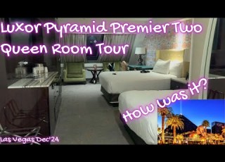  Las Vegas Luxor Pyramid Premier Two Queen Room Tour