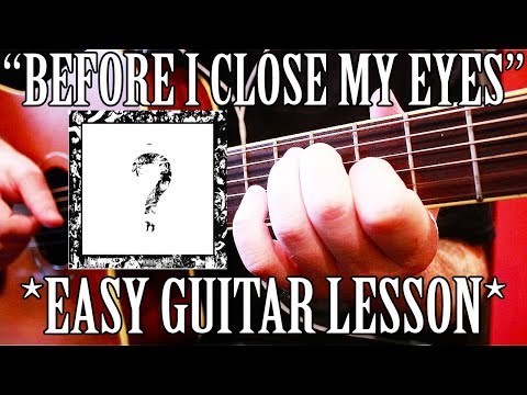 How To Play Before I Close My Eyes By XXXTentacion On Guitar For Beginners BEST TUTORIAL