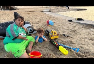 يزن اشترى العاب البحر ودفنا فهودي بالتراب