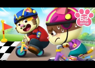 Bike Race With Daddy Safety Tips For Kids Nursery Rhymes Kids Songs Mimi And Daddy