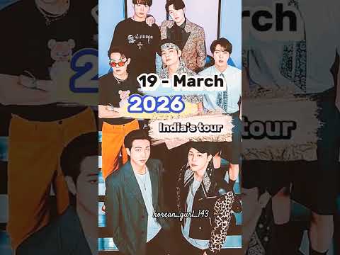 2026 BTS India S Tour