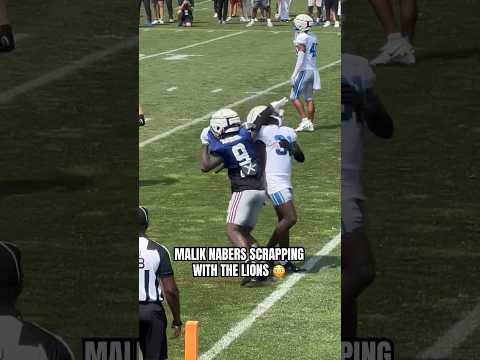 Malik Nabers And Kerby Joseph Getting Chippy